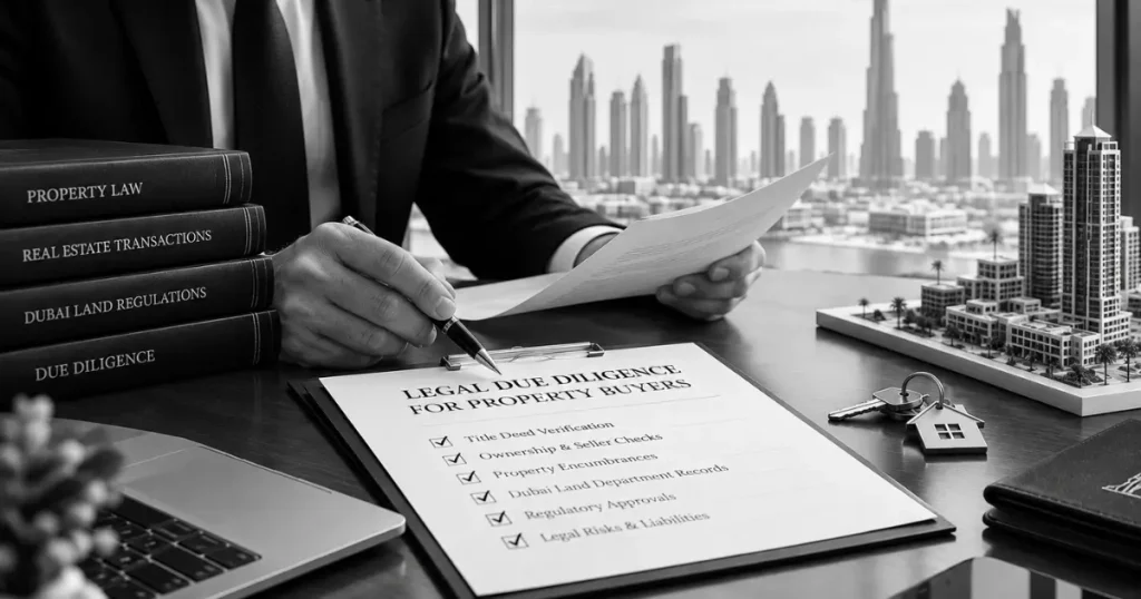 Legal Due Diligence for Property Buyers 2 Property Due Diligence Dubai: 8 Essential Legal Checks Before Buying