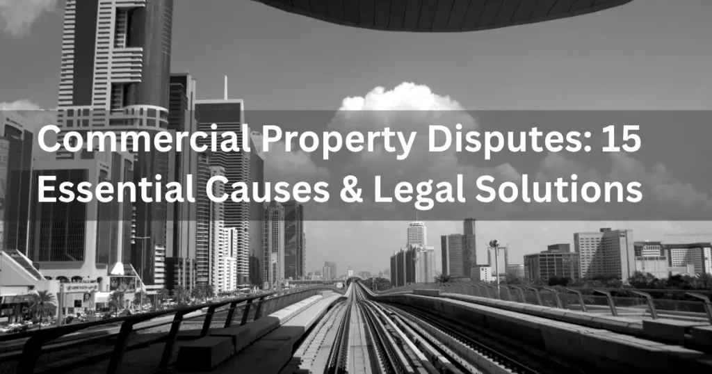Commercial Property Disputes: 15 Essential Causes & Legal Solutions