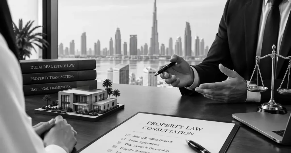 property lawyer in Dubai for property transactions and disputes